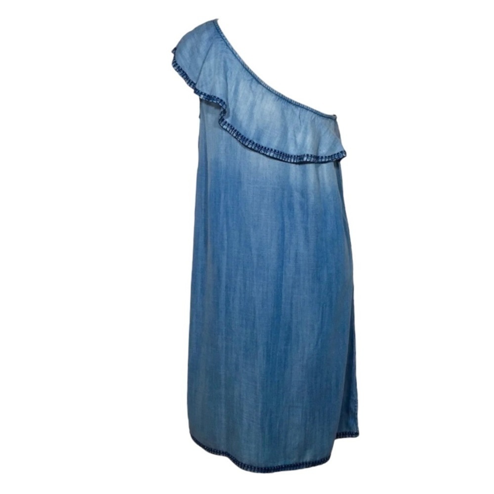 Cloth & Stone One Shoulder Embroidered Trim Dress - Picture 4 of 8